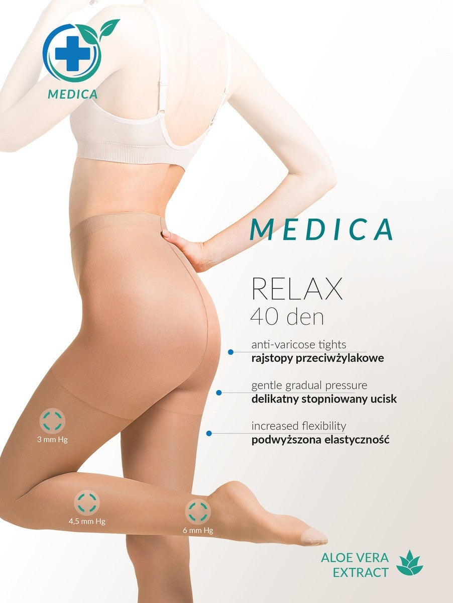 Gabriella Relax 40 Den Compression Tights – Support & Comfort