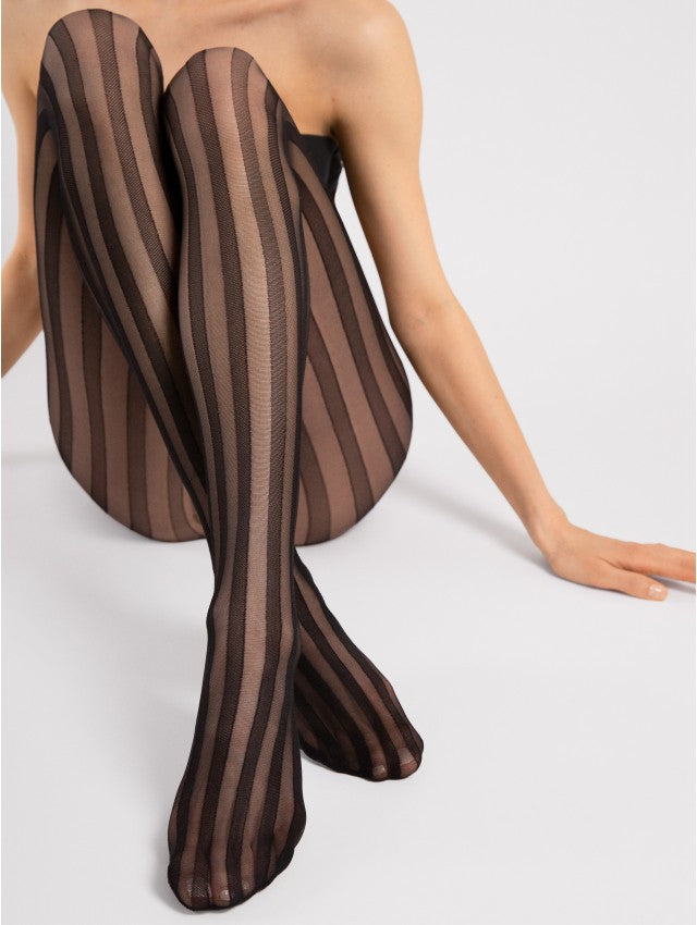 Fiore Raya 20 Den Tights – Vertical Stripe Slimming Design
