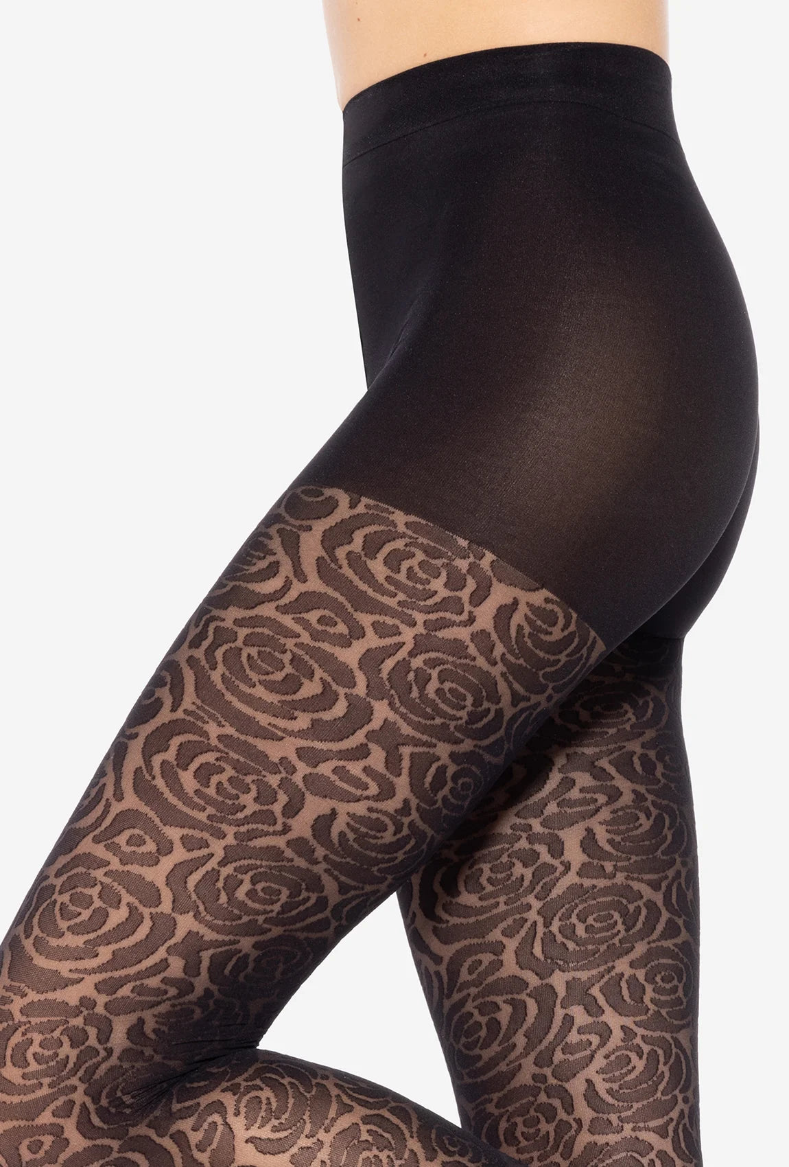 Gatta Floral Patterned Tights 04 – 30 DEN Elegant Rose Print