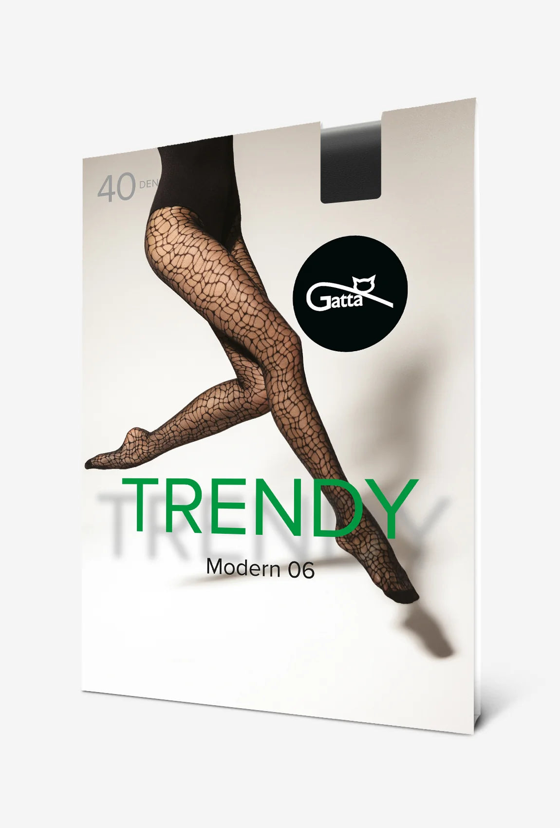 Gatta Modern No. 06 Patterned Tights – 40 Den, Stylish Mesh Illusion