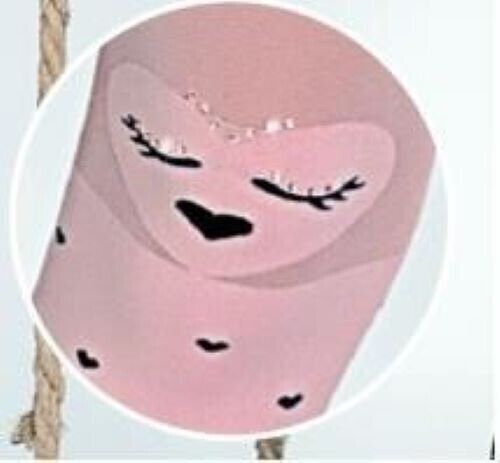 Vivienne 40 Den Girls' Tights with Hearts & Rhinestones by KNITTEX