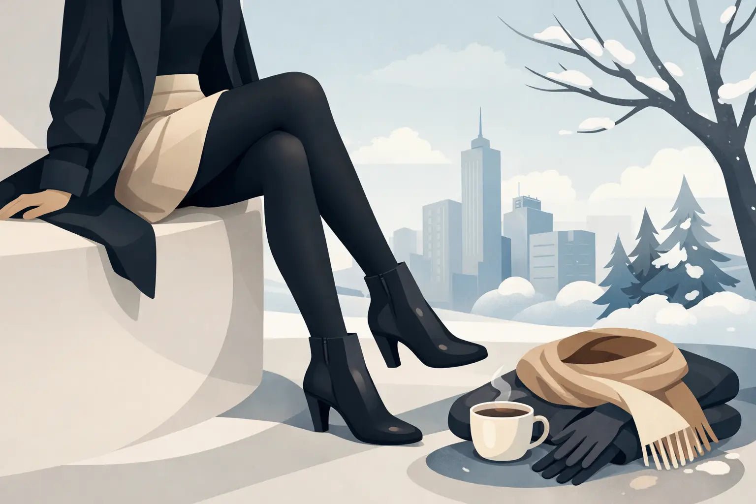 Opaque Tights for Winter That Feel Chic