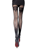 Fiore Apriel 40 Den – Stylish Semi-Opaque Patterned Tights - Velvet Touch Tights