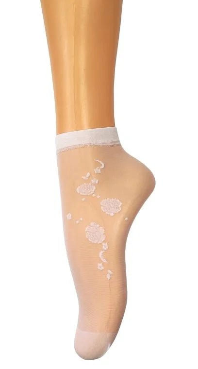 Gatta Alice Girls' Socks with Subtle Pattern - Velvet Touch Tights