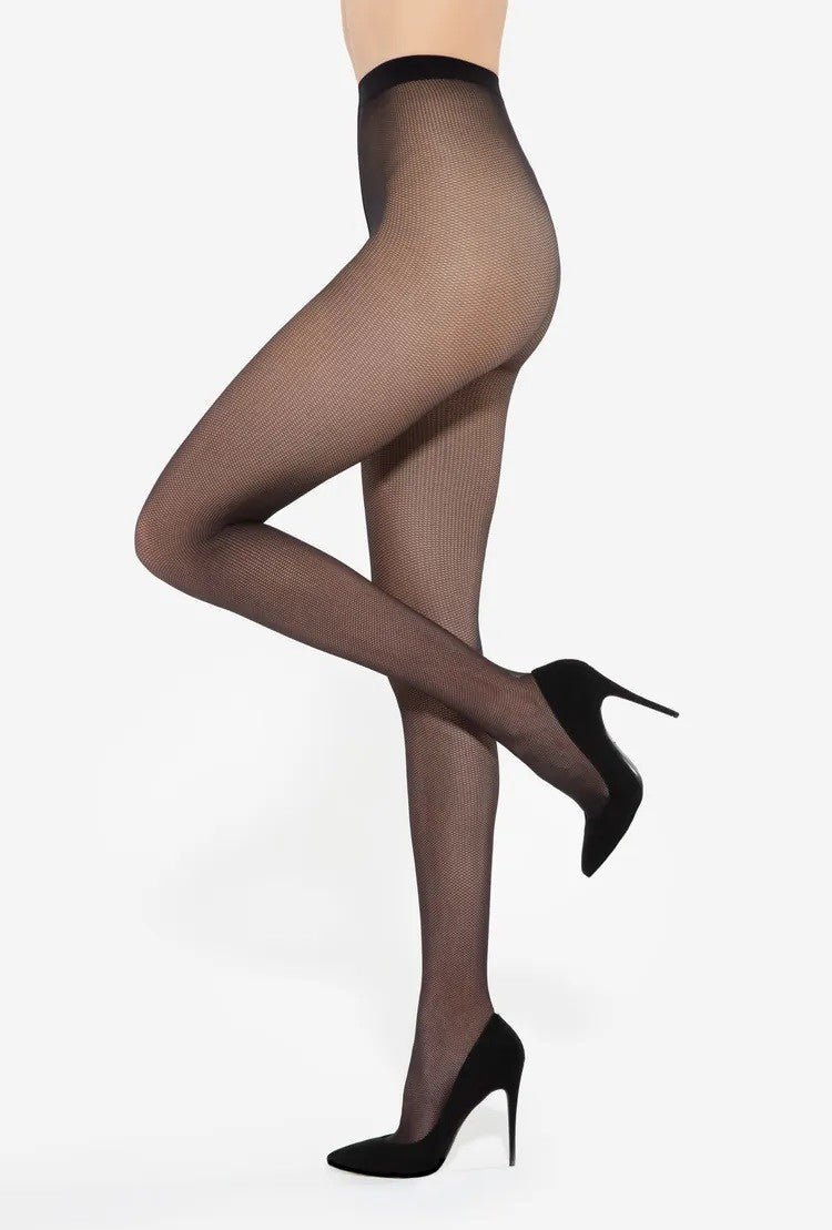 Gatta Funny 20 Den Fishnet Tights – Soft, Durable & Seamless Fit - Velvet Touch Tights