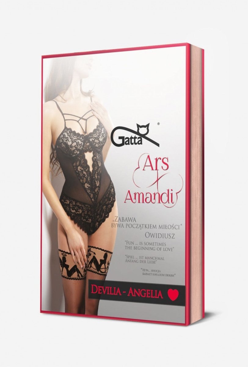 Gatta Ars Amandi Devilia Angelia Hold-up Stockings - Velvet Touch Tights