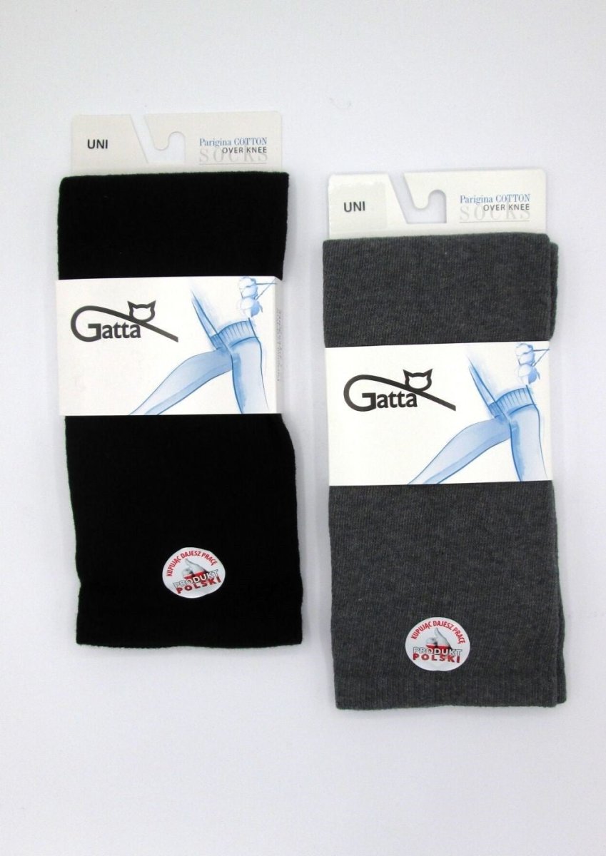 Gatta Parigina Cotton Over-the-Knee Socks – Warm, Soft Cotton - Velvet Touch Tights
