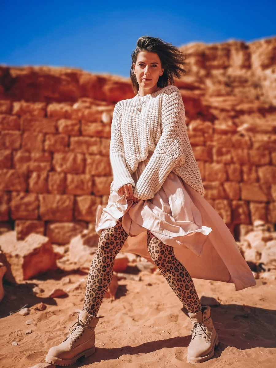 Gabriella Caty 20 Den – Sheer Leopard‑Print Tights