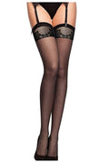 Fiore Eclipse 20 Den Stockings with Subtle Pattern - Velvet Touch Tights