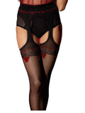 Amour Rouge 20 Den Tights – Seductive Red Motif & Stocking Look