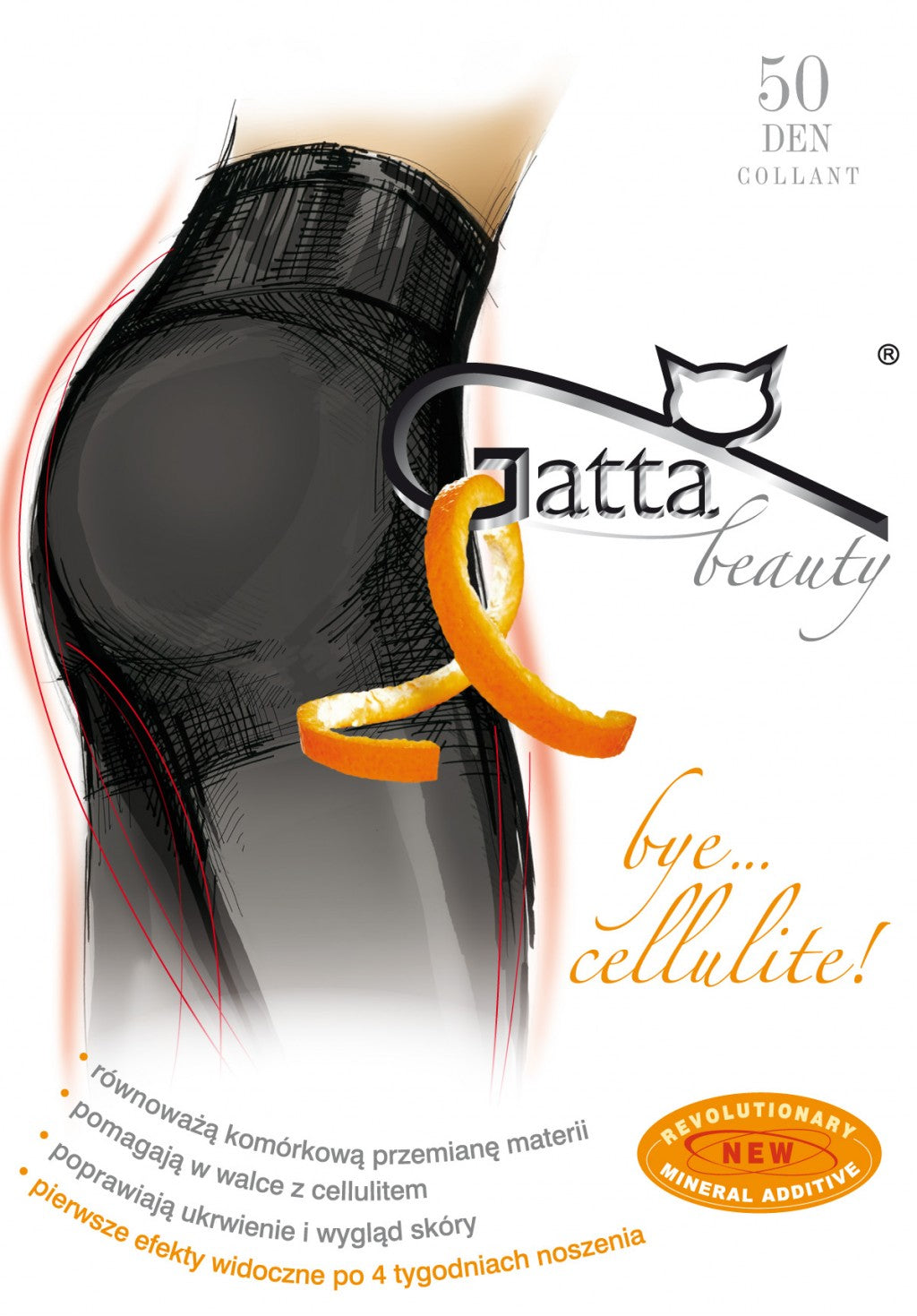 Gatta Bye Cellulite 50 Den Tights – Smoothing & Anti-Cellulite