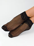 Noviti Lace Ankle Socks with Cotton Sole SN035