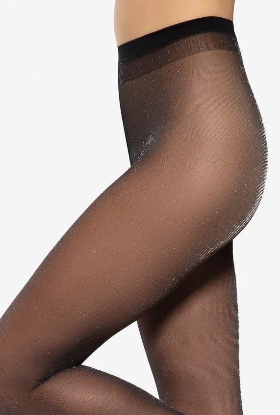 Gatta Nais Lurex 20 Den Shiny Tights – Perfectly Fitted & Sparkling - Velvet Touch Tights