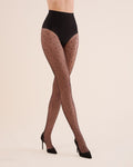 Gabriella Silvi Tights 20 Den – Geometric Pattern & Seamless Fit - Velvet Touch Tights
