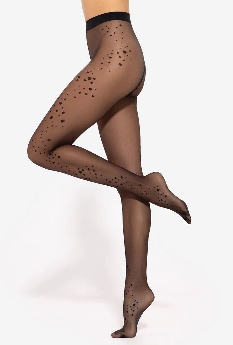 Gatta Dotsy No. 17 Tights 20 Den – Playful Polka Dots - Velvet Touch Tights