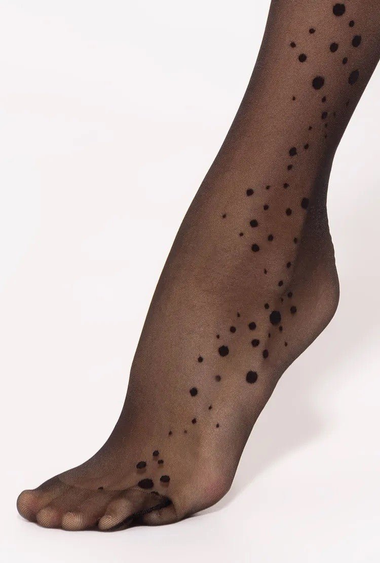 Gatta Dotsy No. 17 Tights 20 Den – Playful Polka Dots - Velvet Touch Tights