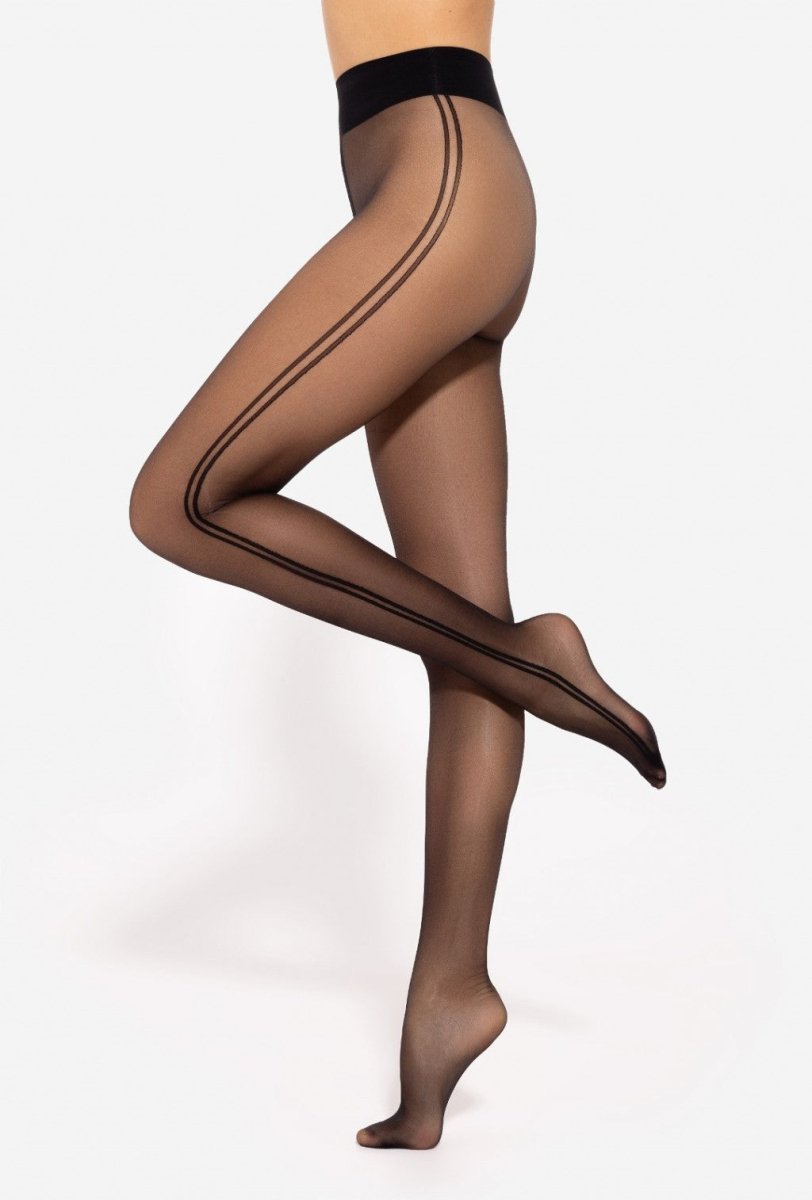 GATTA Flow 20 Den Tights – Soft, Seamless, Elegant Pattern - Velvet Touch Tights
