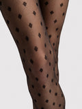 Fiore Hailey 15 Den Tights – Vintage Diamond Pattern Elegant Hosiery