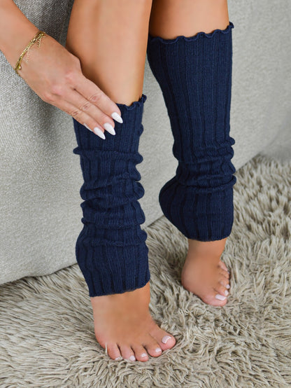 Noviti Ribbed Women’s Leg Warmers – Warm & Comfortable