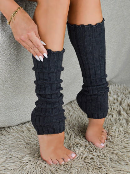 Noviti Ribbed Women’s Leg Warmers – Warm & Comfortable