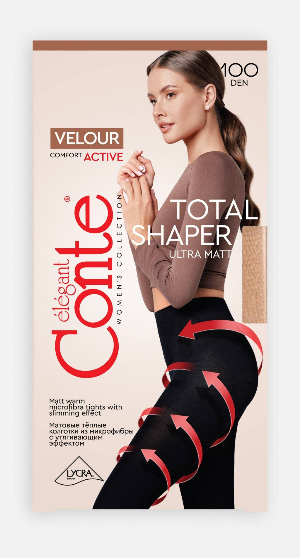 Conte Velour Active 100 Den Tights – Slimming & Compression Fit
