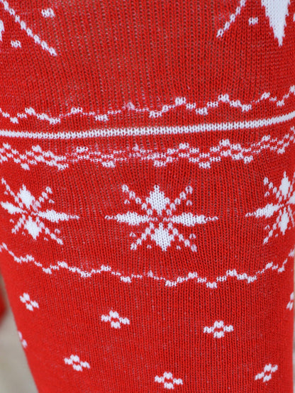 Noviti Cotton Over-the-Knee Socks – Warm with Subtle Pattern SB146