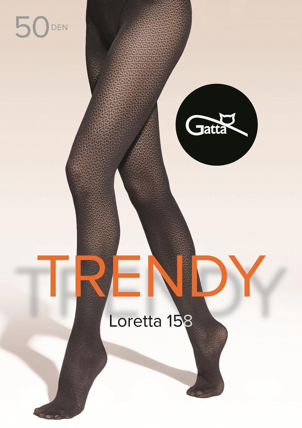Gatta Loretta No158 50 Den Tights – Matte Geometric Pattern