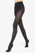 Gatta Lorien No28 40 Den Tights – Matte Geometric Pattern
