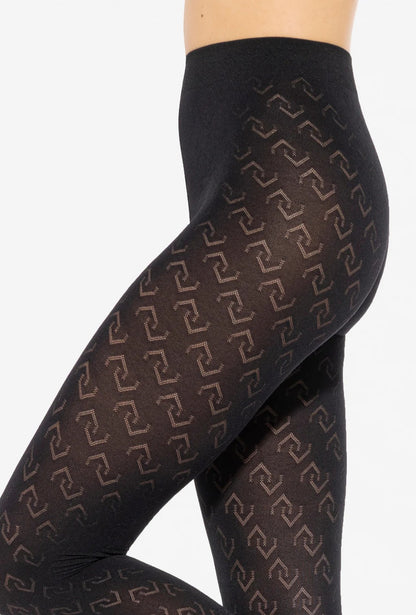 Gatta Loretta No156 50 Den Tights – Matte Geometric Pattern