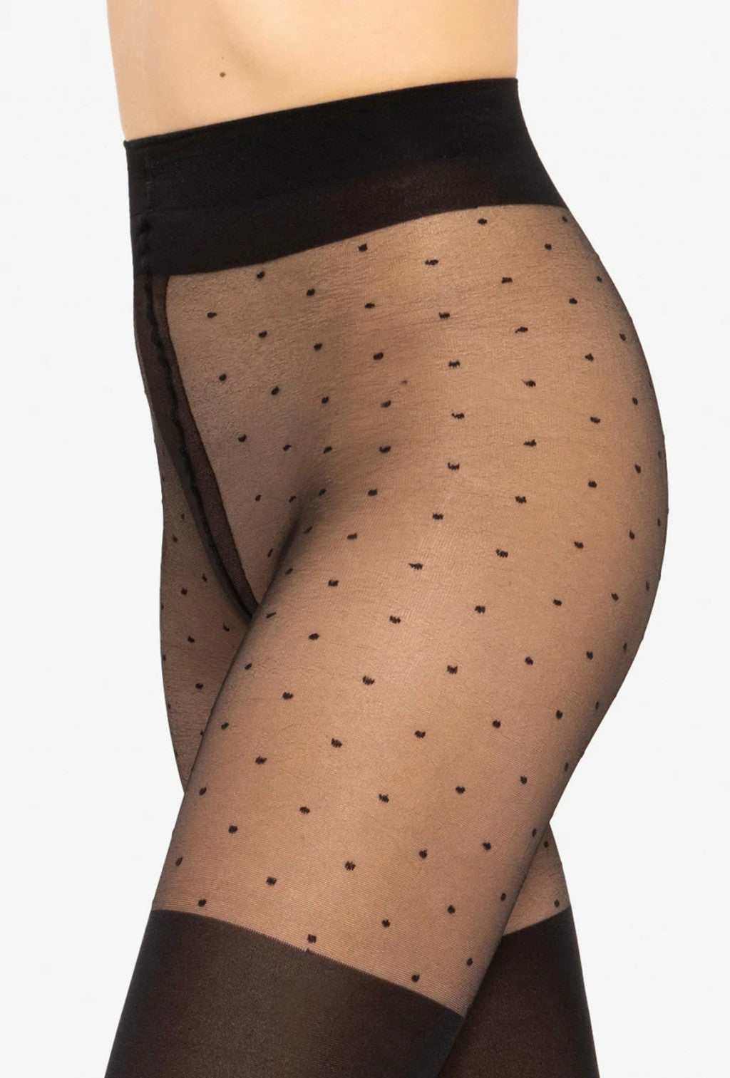Gatta Girl Up 14 20/40 Den Tights – Sheer Polka Dot Detail