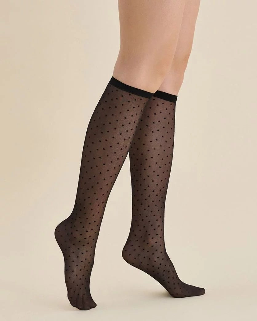 Gabriella Puntina 20 Den – Sheer Knee‑Highs with Dot Pattern