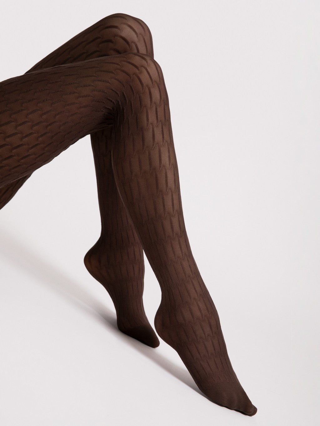 Fiore Stereo 40 Den Tights – Warm, Geometric Patterned Elegance