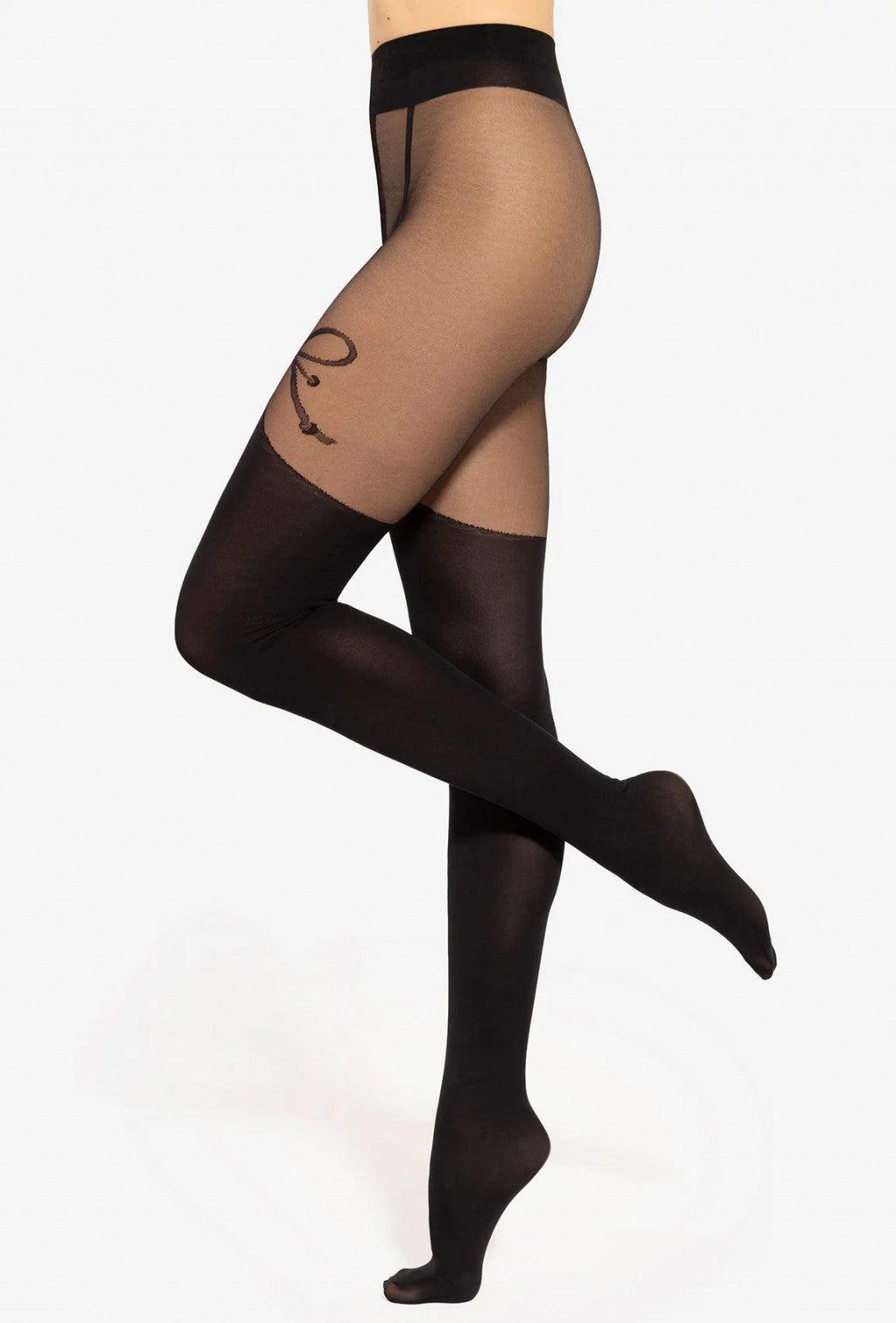 Gatta Girl Up 07 Tights 20/40 Den – Sheer Bow Detail & Matte Finish