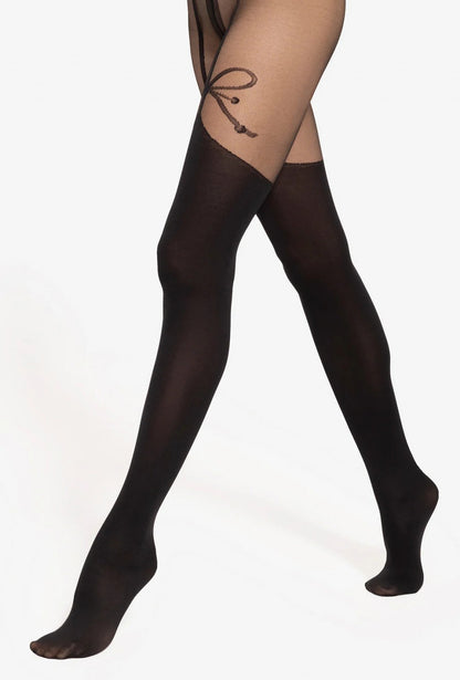 Gatta Girl Up 07 Tights 20/40 Den – Sheer Bow Detail & Matte Finish