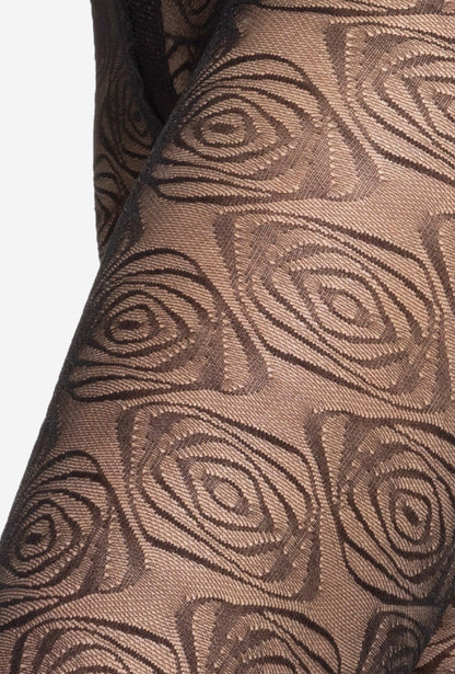 Gatta Arabesca 05 40 Den Patterned Tights – Floral Geometric Design