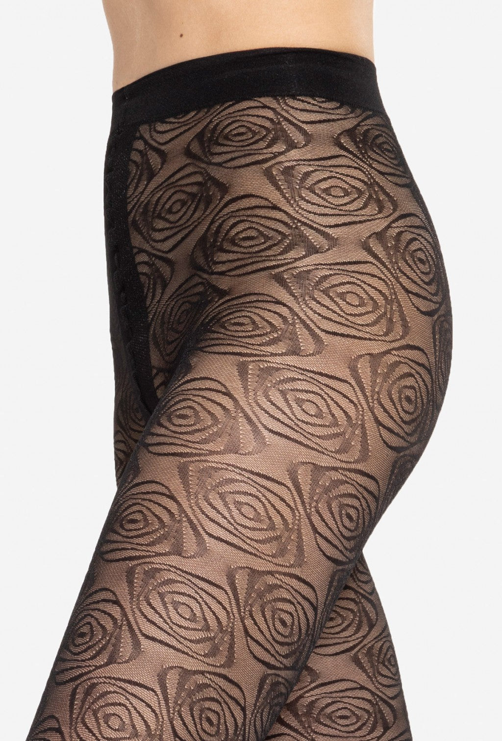 Gatta Arabesca 05 40 Den Patterned Tights – Floral Geometric Design