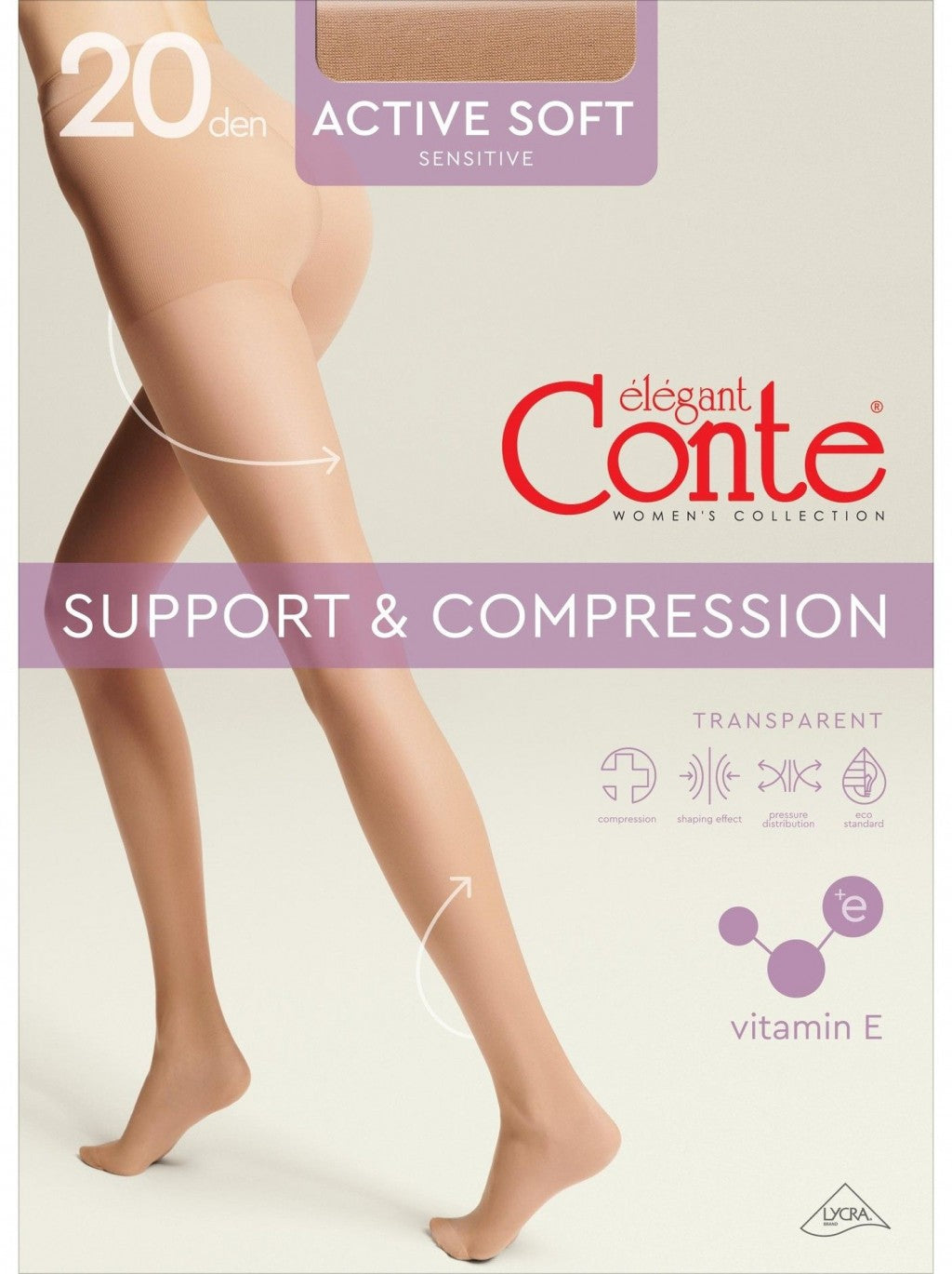 Conte Active Soft 20 Den – Shaping Tights with Even Compression