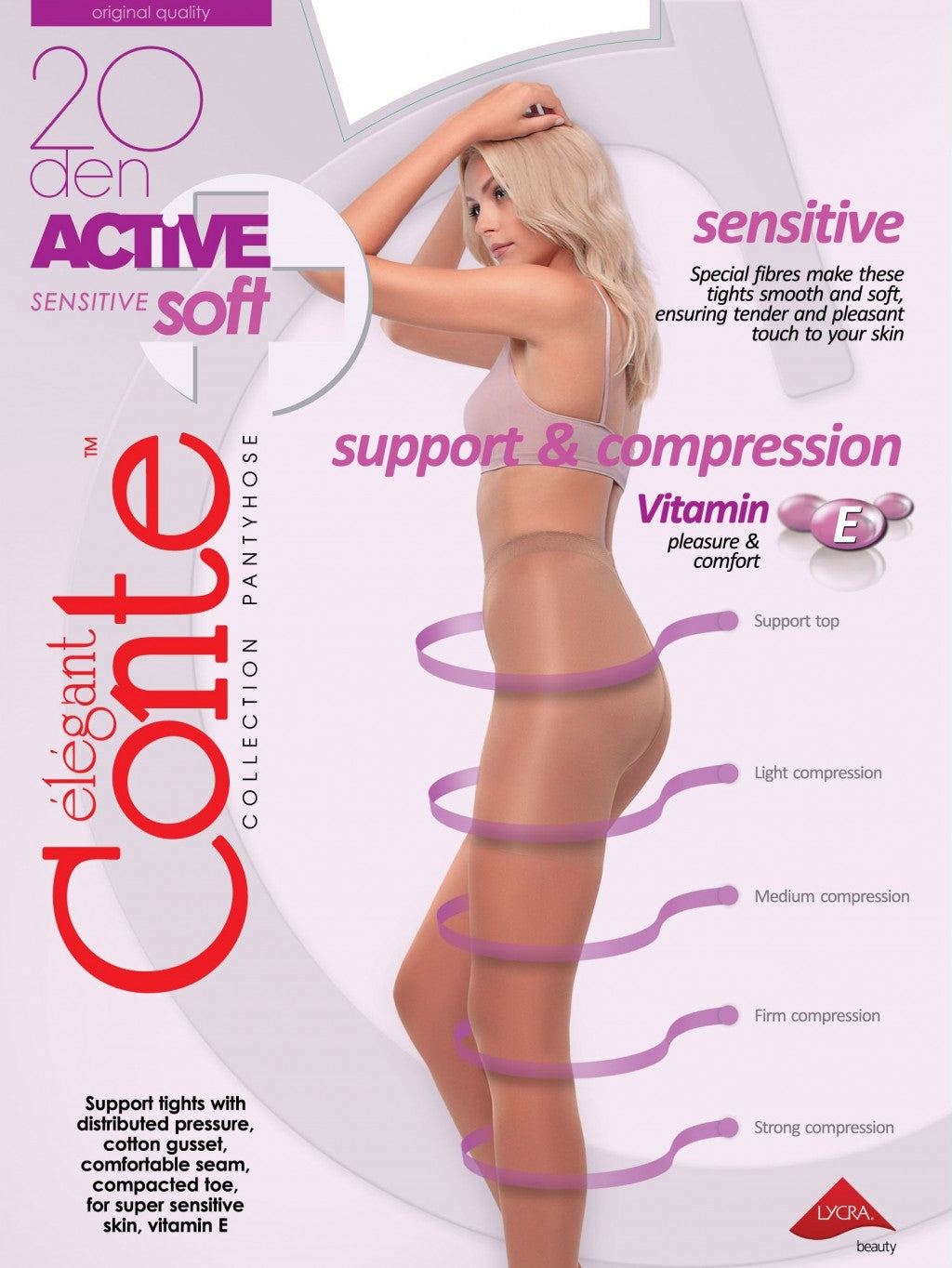 Conte Active Soft 20 Den – Shaping Tights with Even Compression