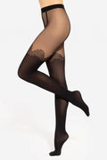Gatta Girl Up No.10 Tights – 20/40 Den Patterned Hold‑Up Effect