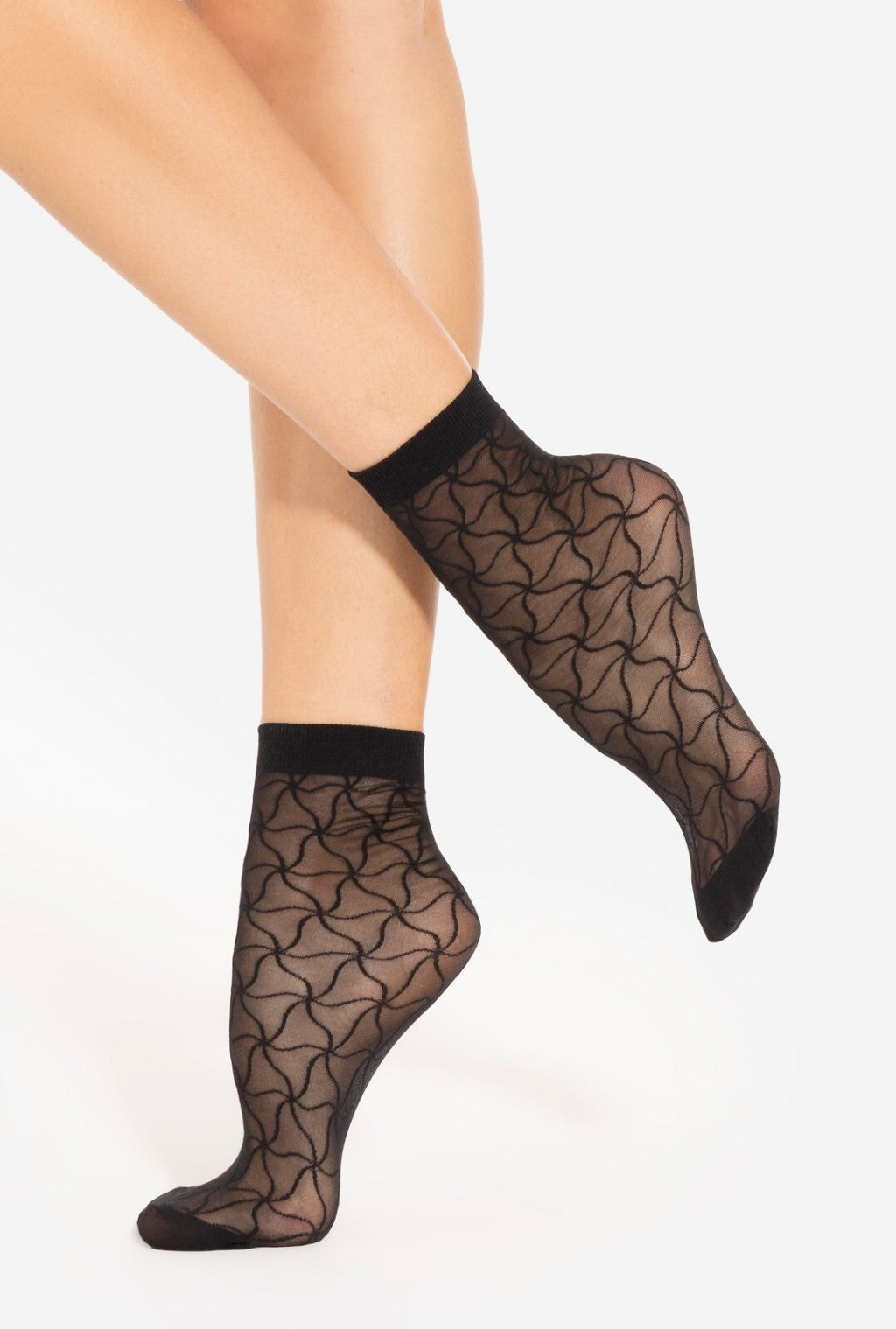 Gatta Trendy No.29 20 Den – Patterned Sheer Ankle Socks