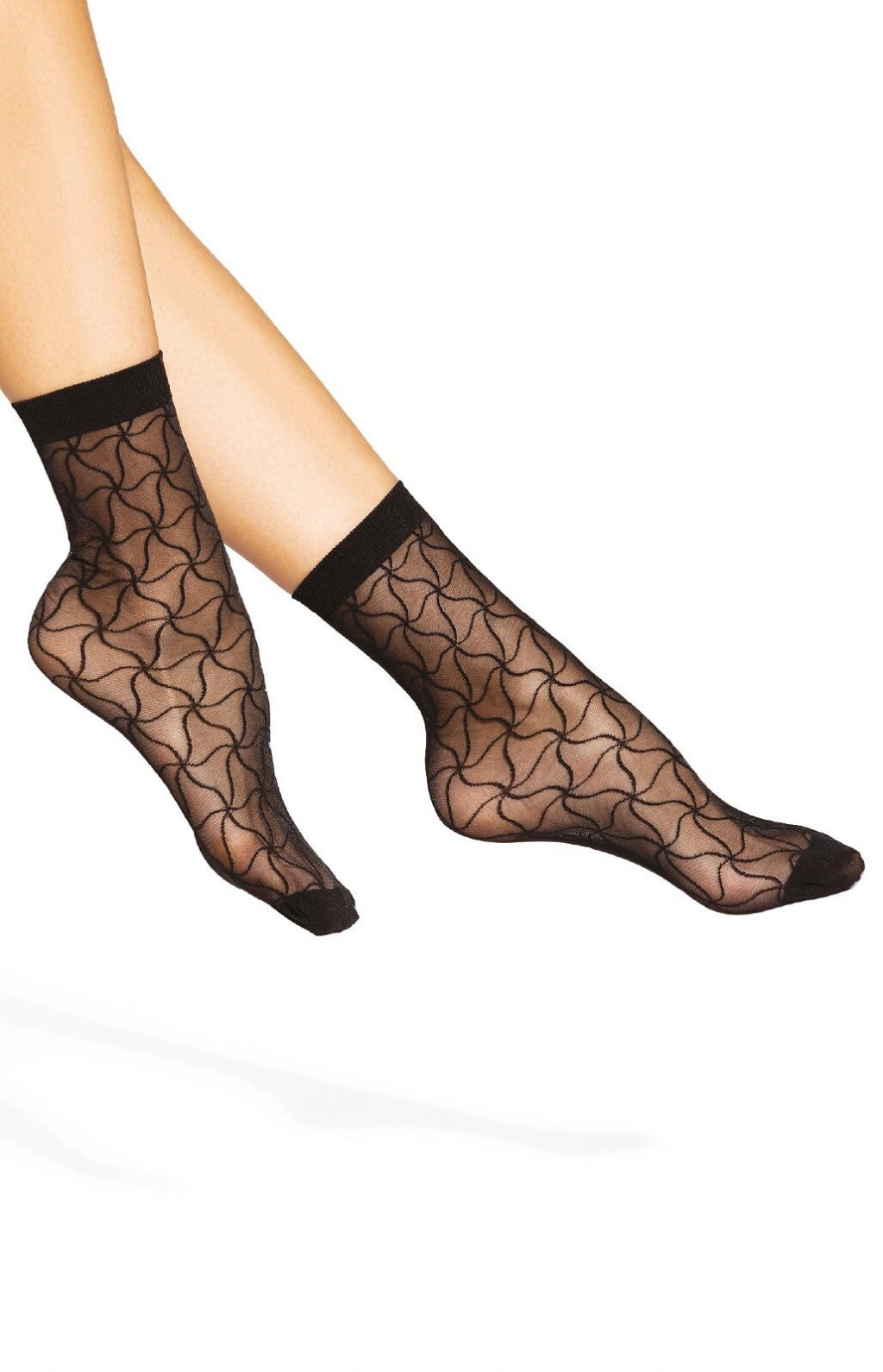 Gatta Trendy No.29 20 Den – Patterned Sheer Ankle Socks