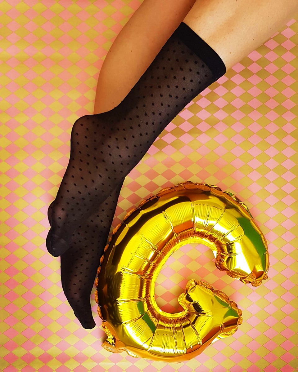 Gabriella Puntina 20 Den – Sheer Knee‑Highs with Dot Pattern