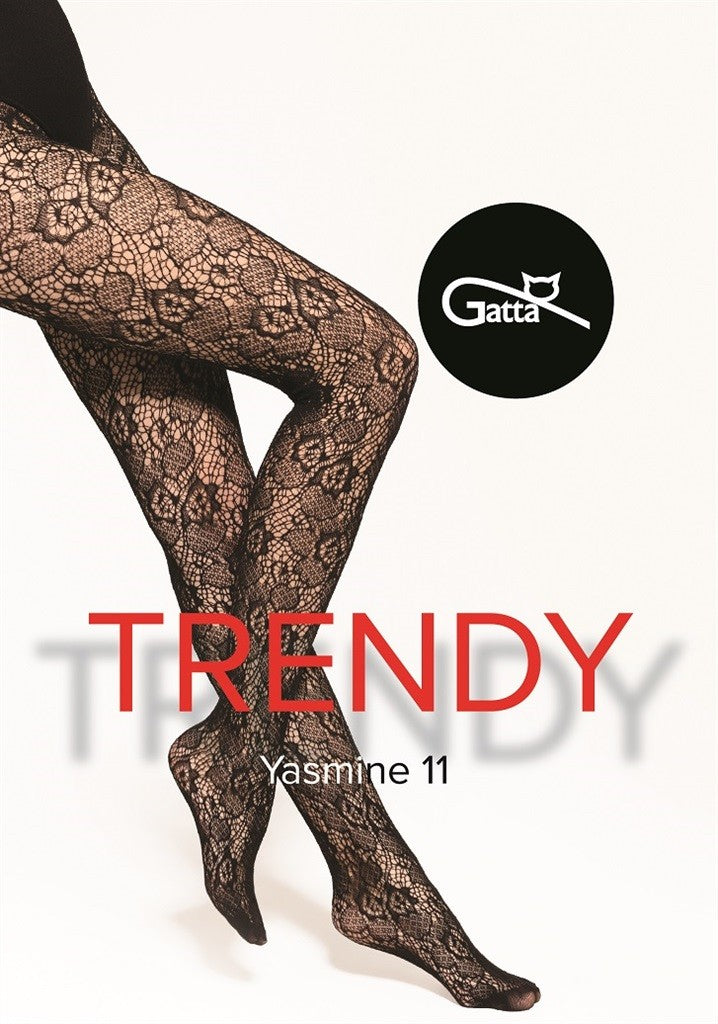 Gatta Trendy Yasmine No.11 – Floral Openwork Lace Tights