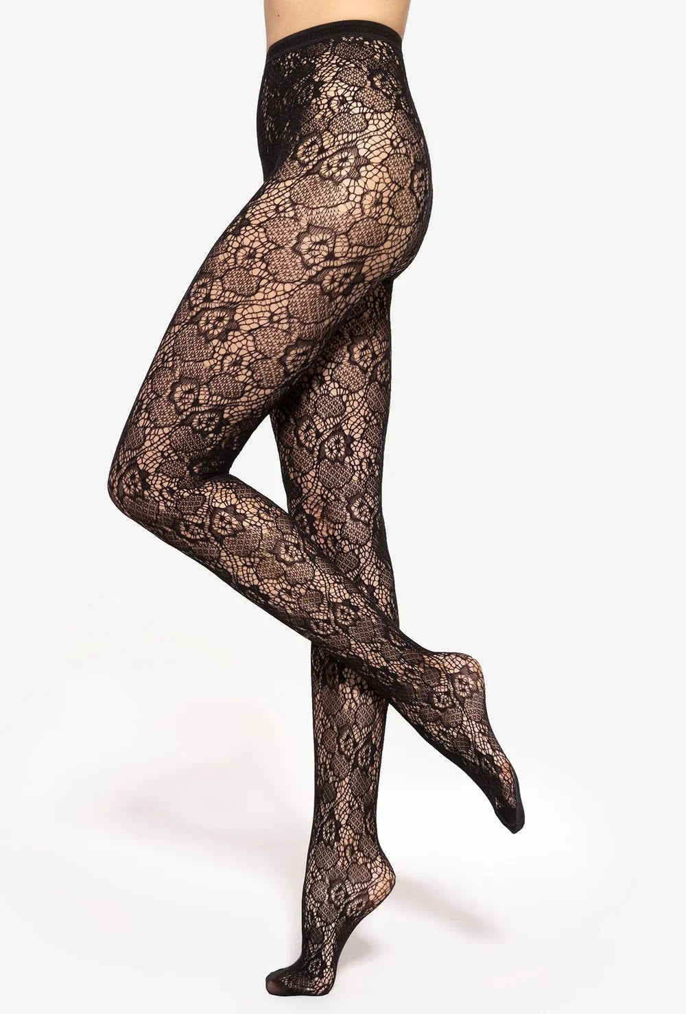 Gatta Trendy Yasmine No.11 – Floral Openwork Lace Tights