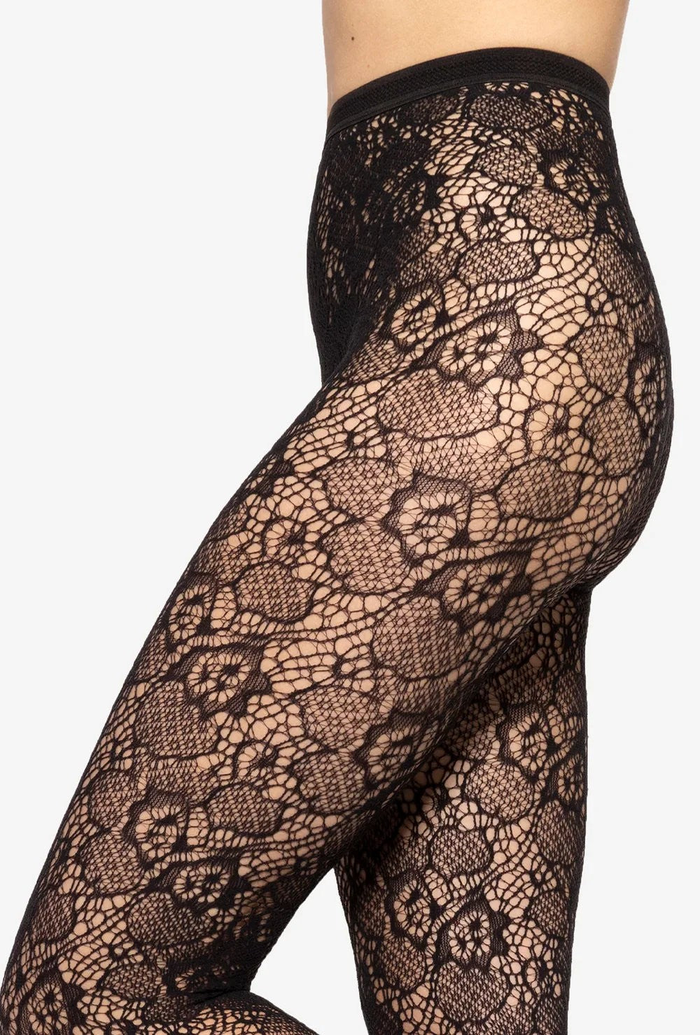 Gatta Trendy Yasmine No.11 – Floral Openwork Lace Tights