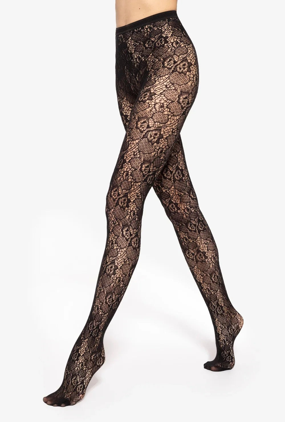 Gatta Trendy Yasmine No.11 – Floral Openwork Lace Tights
