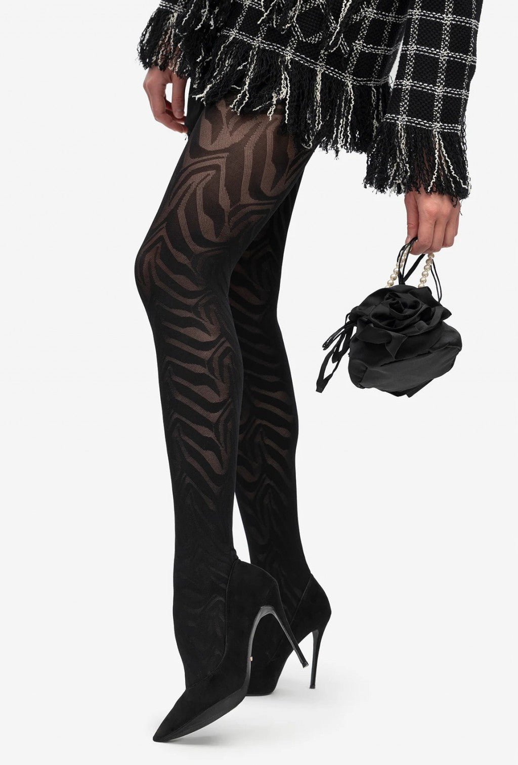 Gatta Trendy Lorien No.30 40 Den – Zebra‑Inspired Patterned Tights