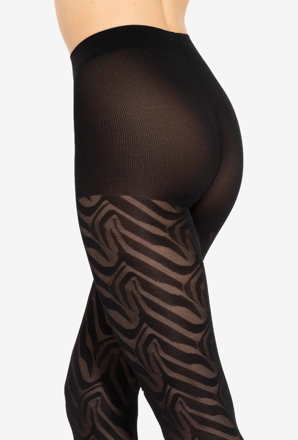 Gatta Trendy Lorien No.30 40 Den – Zebra‑Inspired Patterned Tights
