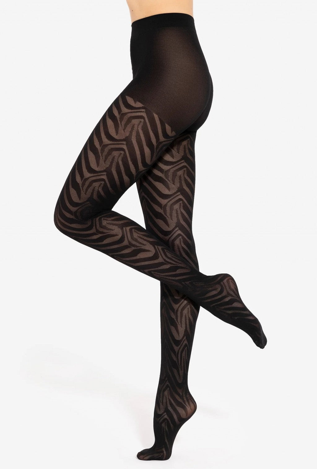 Gatta Trendy Lorien No.30 40 Den – Zebra‑Inspired Patterned Tights