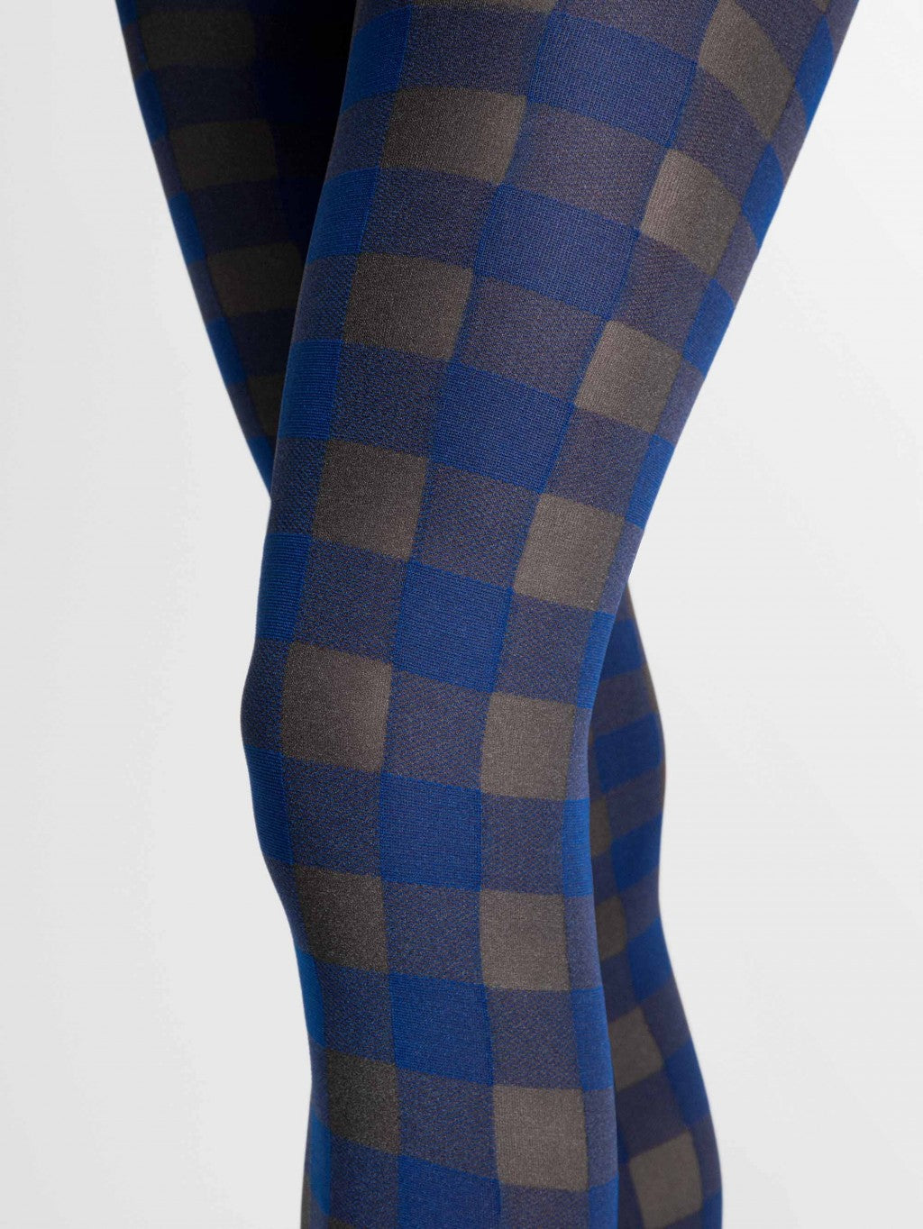 Fiore Indigo 40 Den – Cobalt Check Microfibre Tights